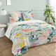 4MURS Parure de lit en percale de coton Aquarella Multicolore