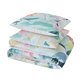 4MURS Parure de lit en percale de coton Aquarella Multicolore