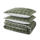 4MURS Parure de lit en percale de coton Gabriel Vert