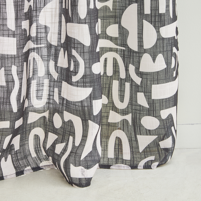 Rideau CIRCE coloris noir 140 x 260 cm