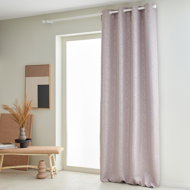 Rideau occultant ASPASIE coloris beige 135 x 260 cm