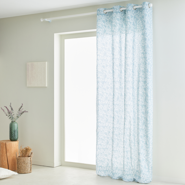 Rideau DANAE coloris vert d'eau 135 x 260 cm