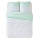 4MURS Parure de lit en percale de coton Uma Bleu acqua