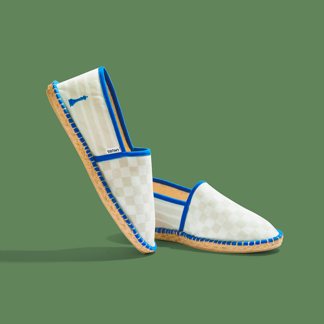 PAYOTE Espadrilles DAME YEAH 40 beige angora bordure blue moon