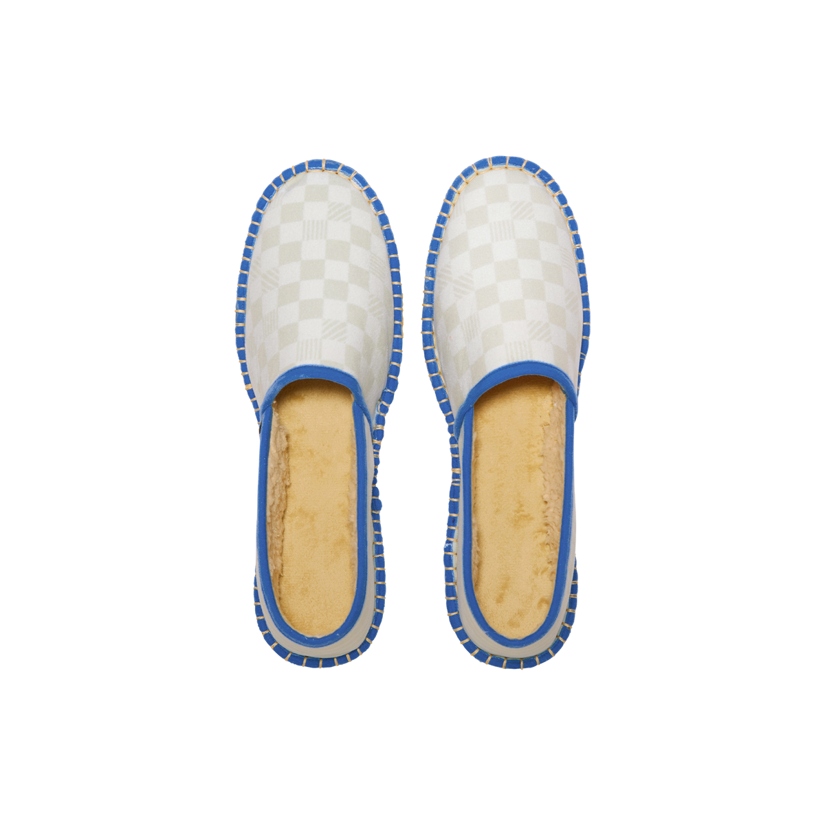 PAYOTE Espadrilles Dame yeah 44 Beige angora bordure blue moon