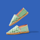 PAYOTE Espadrilles Dame yeah 40 Vert olivier galon rose corail