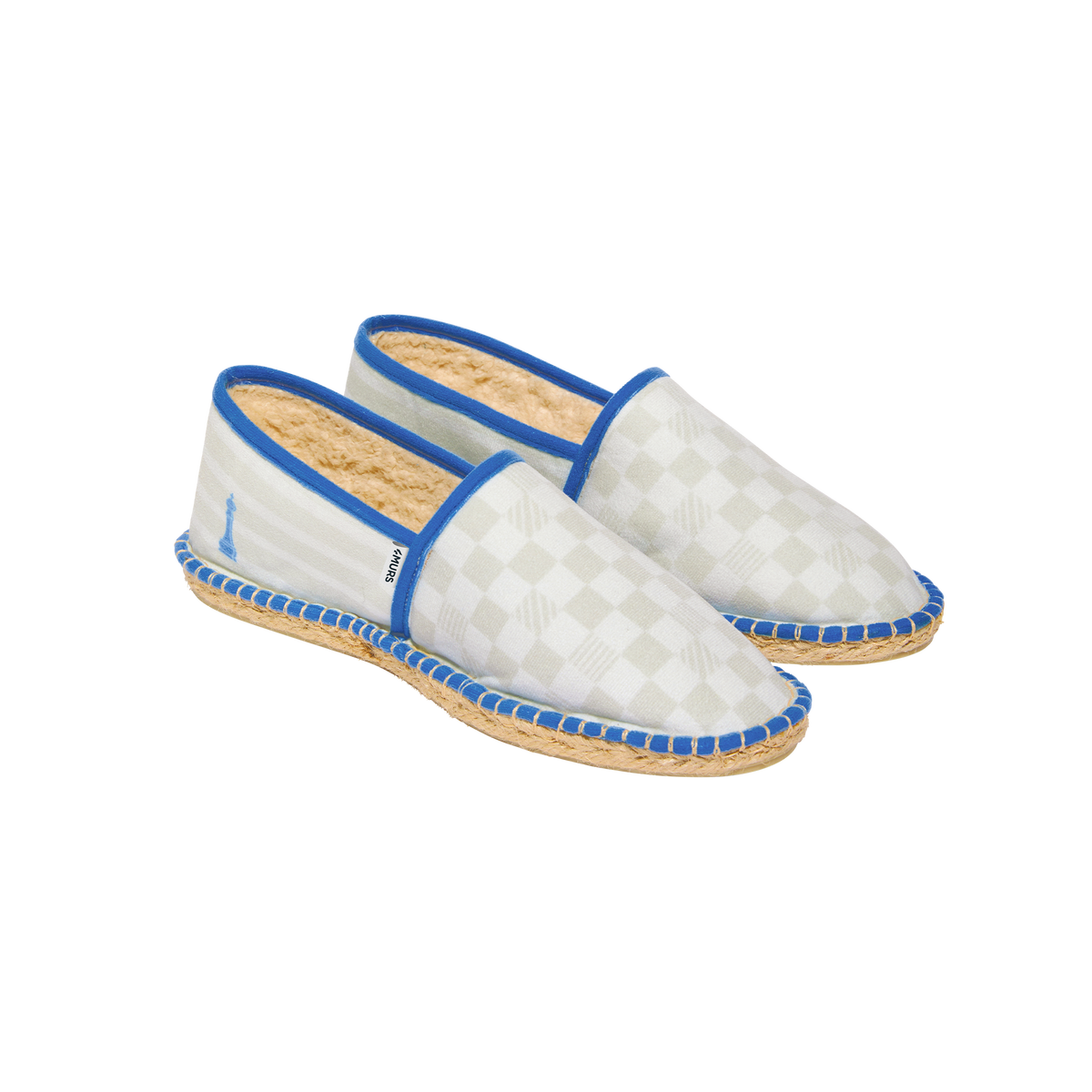 PAYOTE Espadrilles Dame yeah 46 Beige angora bordure blue moon