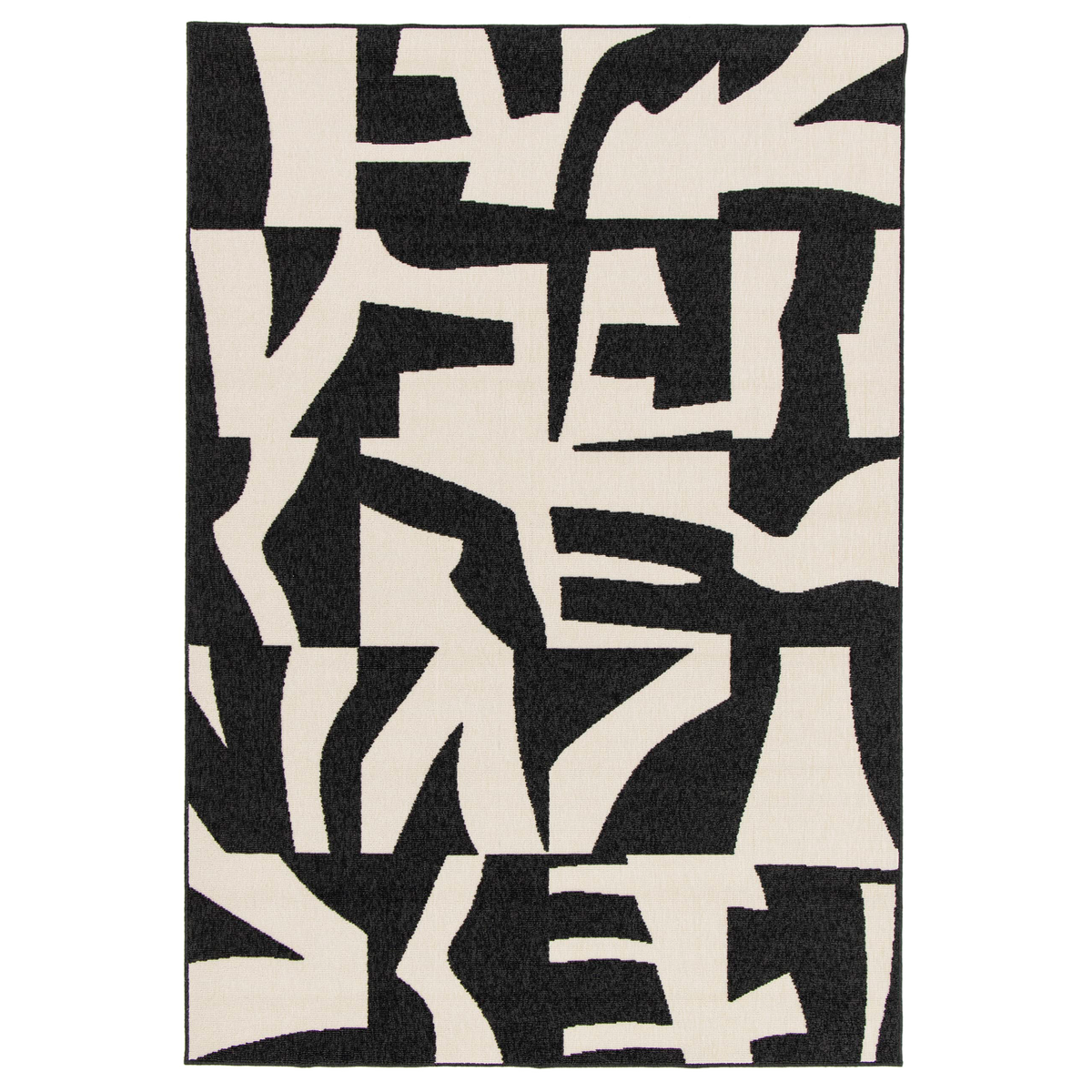 Tapis extérieur Ato Noir/beige