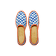 PAYOTE Espadrilles Dame yeah 46 Bleu électrique galon orange pop