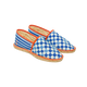 PAYOTE Espadrilles Dame yeah 46 Bleu électrique galon orange pop