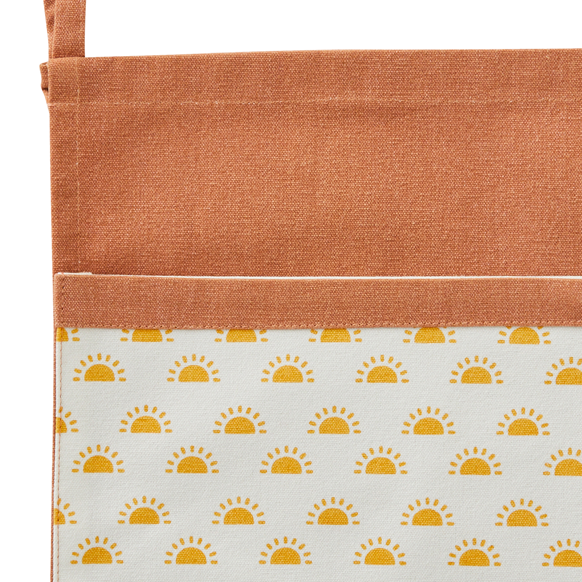 4MURS Rangement mural Rangement lit chemin des dunes Terracotta / blanc / jaune