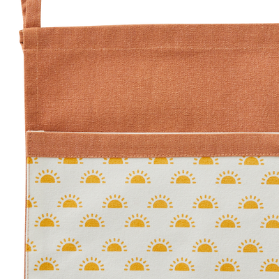 4MURS Rangement mural Rangement lit chemin des dunes Terracotta / blanc / jaune