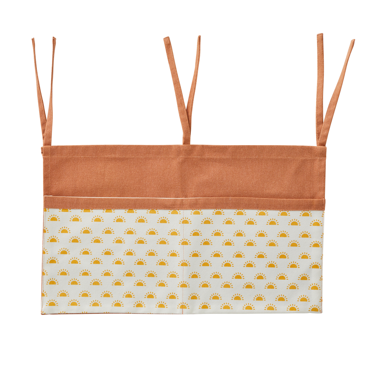 4MURS Rangement mural Rangement lit chemin des dunes Terracotta / blanc / jaune