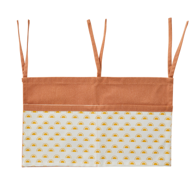 4MURS Rangement mural Rangement lit chemin des dunes Terracotta / blanc / jaune