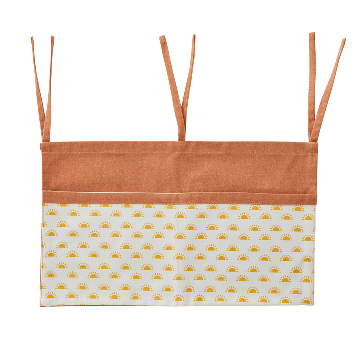 4MURS Rangement mural Rangement lit chemin des dunes Terracotta / blanc / jaune