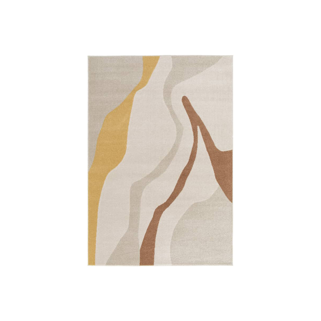 Tapis MARMO coloris brun/jaune 160 x 230 cm