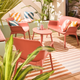 Salon de jardin Zion Terracotta 2 places