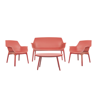 Salon de jardin Zion Terracotta 2 places