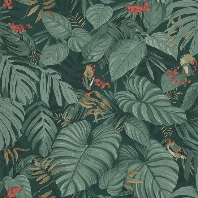 4MURS Papier peint intissé ABIGAEL coloris vert givré