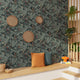 4MURS Papier peint intissé Abigael Vert givré