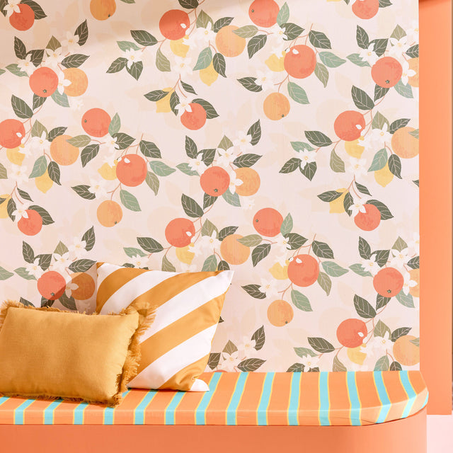 Coussin ZENO coloris jaune 45 x 45 cm