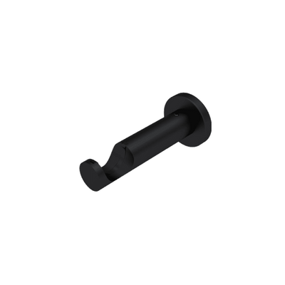 Support barre à rideau Zen Noir mat Mat