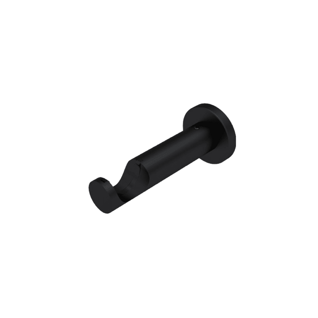 Support barre à rideau ZEN noir mat 2,8 cm 9,3 cm