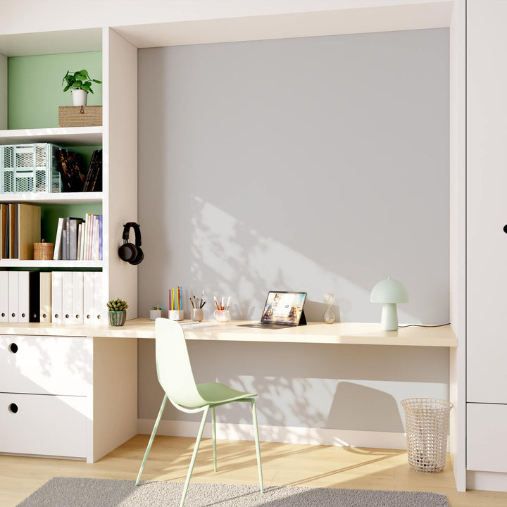 4MURS Papier peint intissé Opal Gris perle Lisse