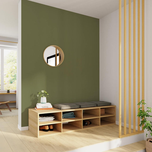 4MURS Papier peint intissé OPAL coloris vert olive