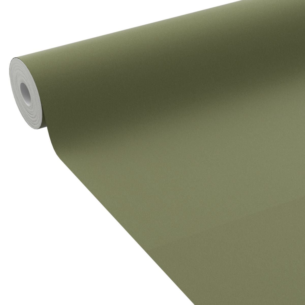 4MURS Papier peint intissé Opal Vert olive Lisse