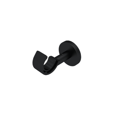 Support barre à rideau Zen Noir mat Mat