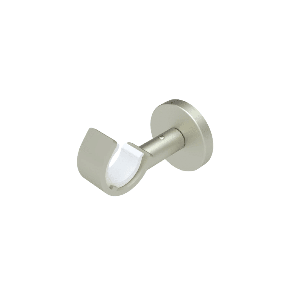 Support barre à rideau Zen Nickel givré Métal brossé