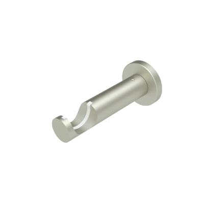 Support barre à rideau Zen Nickel givré Métal brossé