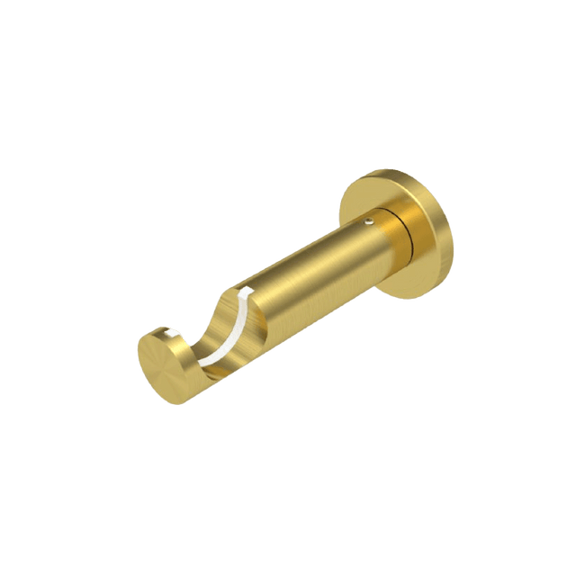 Support barre à rideau TROMPETTE laiton mat 2,8 cm 9,3 cm