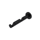Support barre à rideau Zen Noir mat Mat