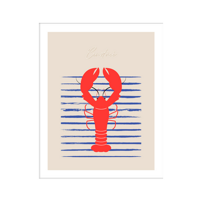 4MURS Image encadrée Crustacé Rouge