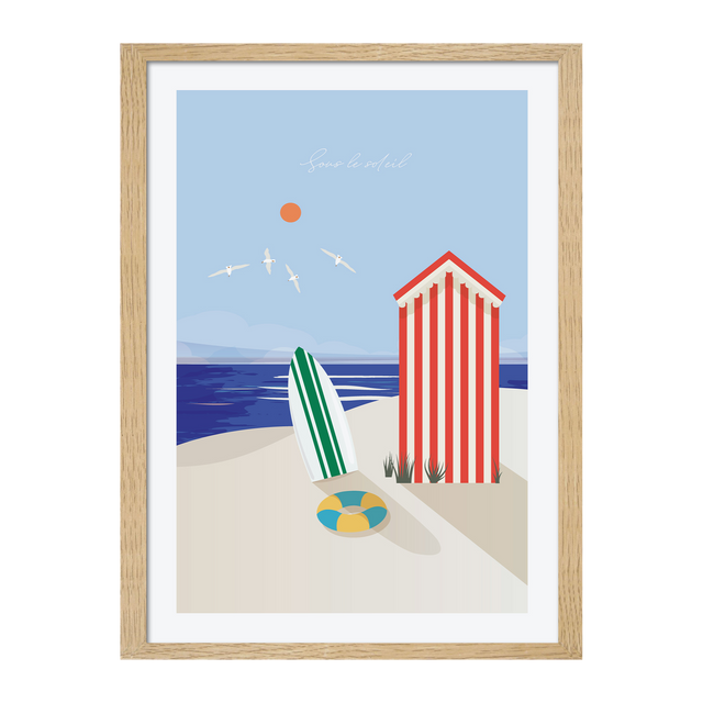 4MURS Image encadrée SOUS LE SOLEIL 40 x 60 cm