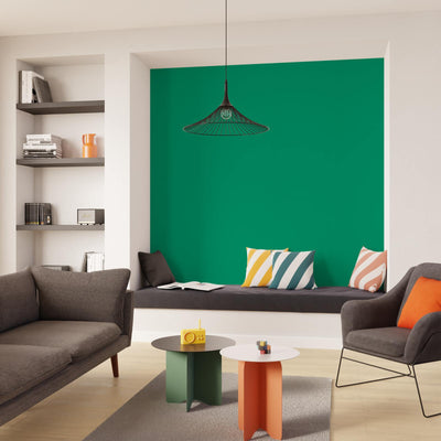 4MURS Papier peint intissé Opal Vert urbain Lisse