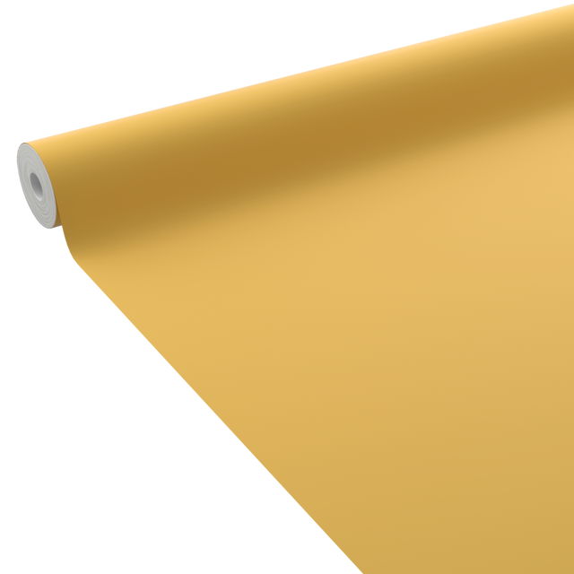 4MURS Papier peint intissé OPAL coloris jaune moutarde