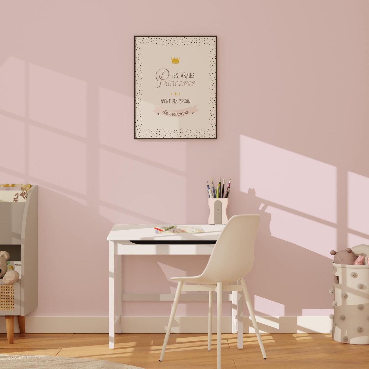 4MURS Papier peint intissé Opal Eau de rose Lisse