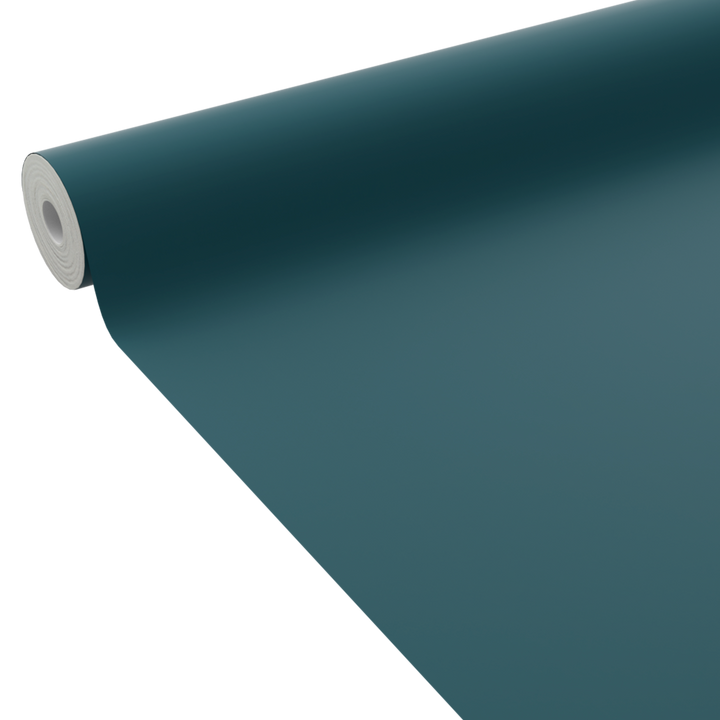 4MURS Papier peint intissé Opal Bleu paon Lisse