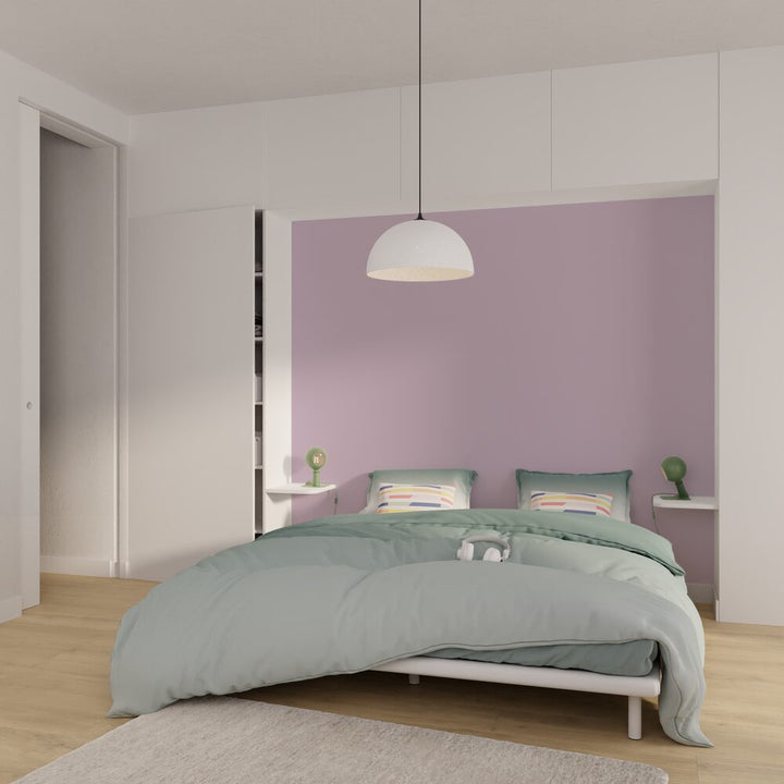 4MURS Papier peint intissé Opal Parme Lisse