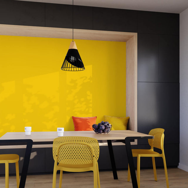4MURS Papier peint intissé OPAL coloris jaune citron
