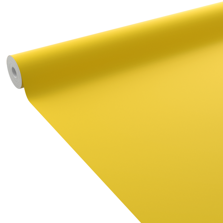 4MURS Papier peint intissé Opal Jaune citron Lisse