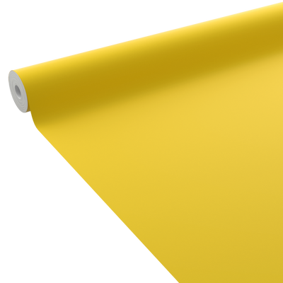 4MURS Papier peint intissé Opal Jaune citron Lisse