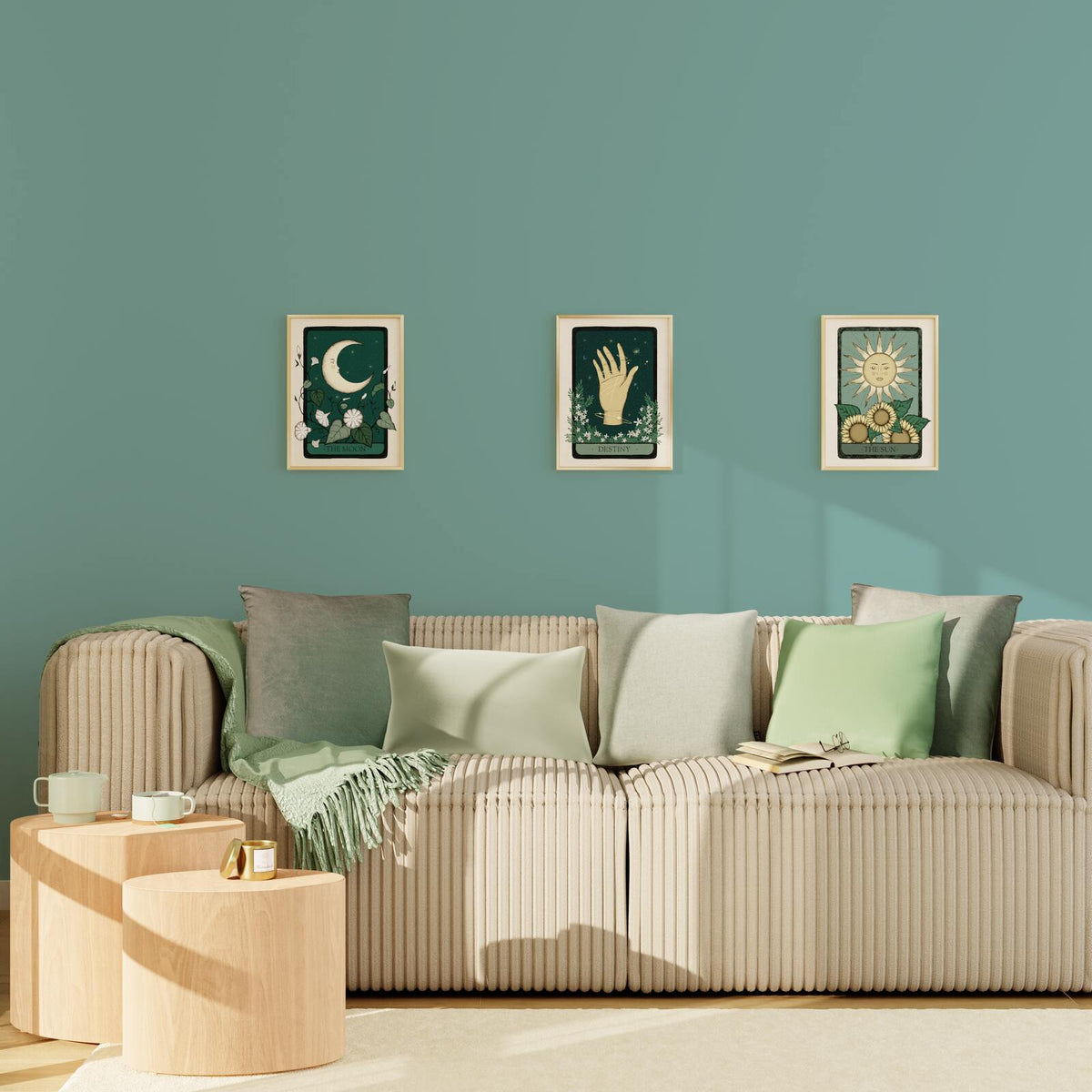 4MURS Papier peint intissé Opal Bleu givré Lisse