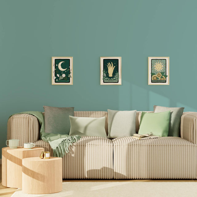 4MURS Papier peint intissé OPAL coloris bleu givré