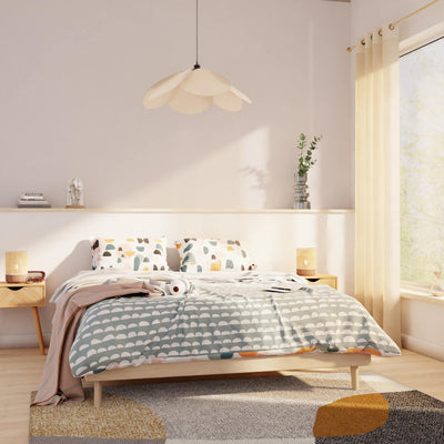 4MURS Papier peint intissé Opal Blanc coton Lisse