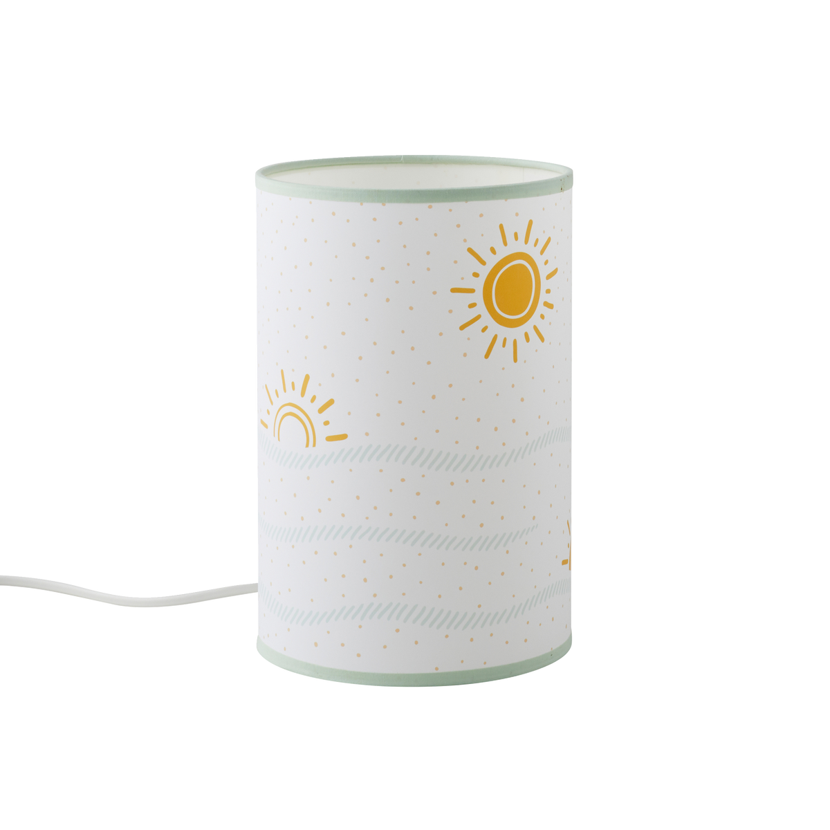 4MURS Lampe de chevet Solea Blanc, ocre, bleu doux