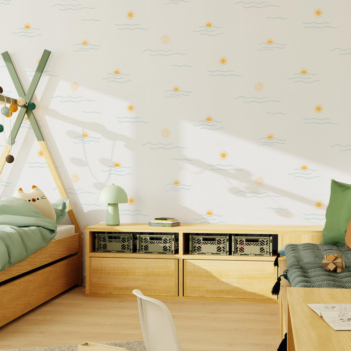 4MURS Papier peint intissé Solea Blanc